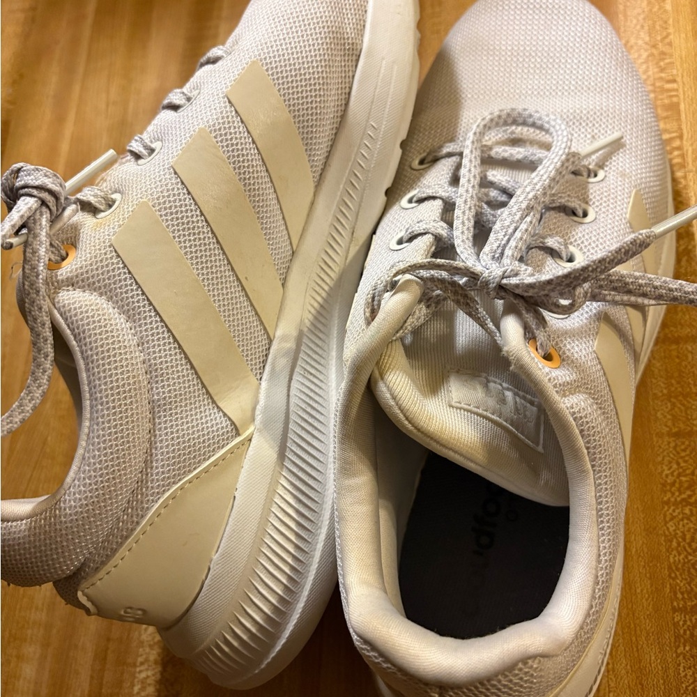 Adidas Running Shoes in White- Women’s Size 8